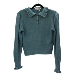 Ricki Vintage Silk Blue Sweater